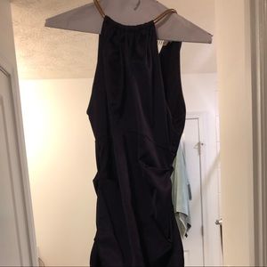 Beautiful Dark Purple Midi Dress